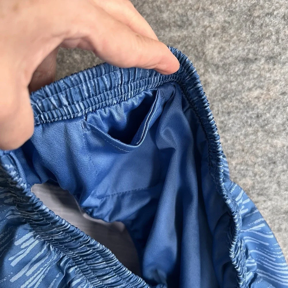 Nike Dri Fit Running‎ Shorts Womens Med Blue Pocket Lined 3